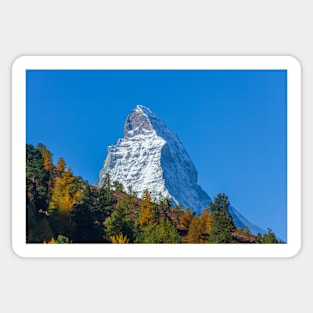 Matterhorn, Zermatt, Valais, Switzerland, Europe, autumn Sticker